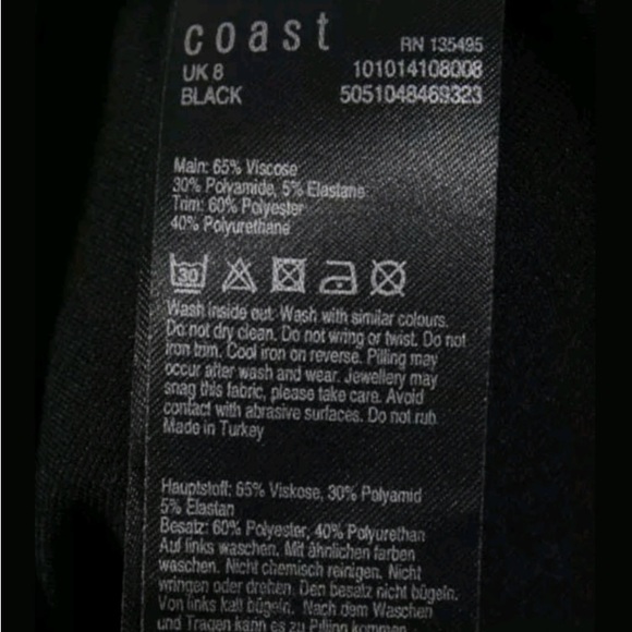 COAST Faux Leather Dress NEW - Picture 6 of 7